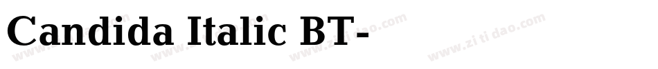 Candida Italic BT字体转换